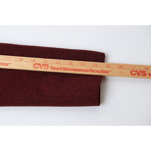 Rihoas Solid Retro Blazer Sz M Burgundy Tweed Vintage Career Gold Buttons NEW - Picture 10 of 13